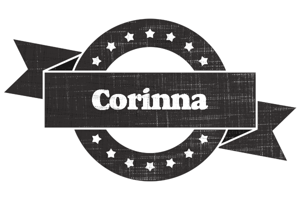 Corinna grunge logo