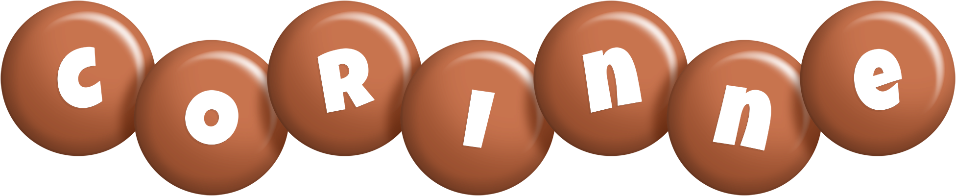 Corinne candy-brown logo