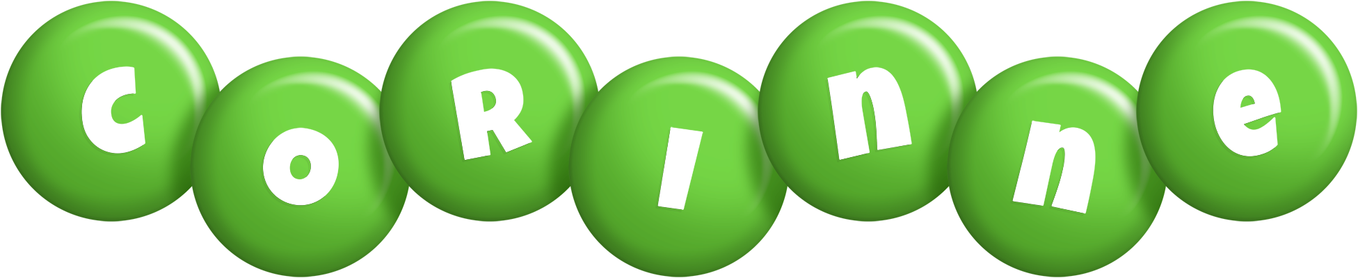 Corinne candy-green logo