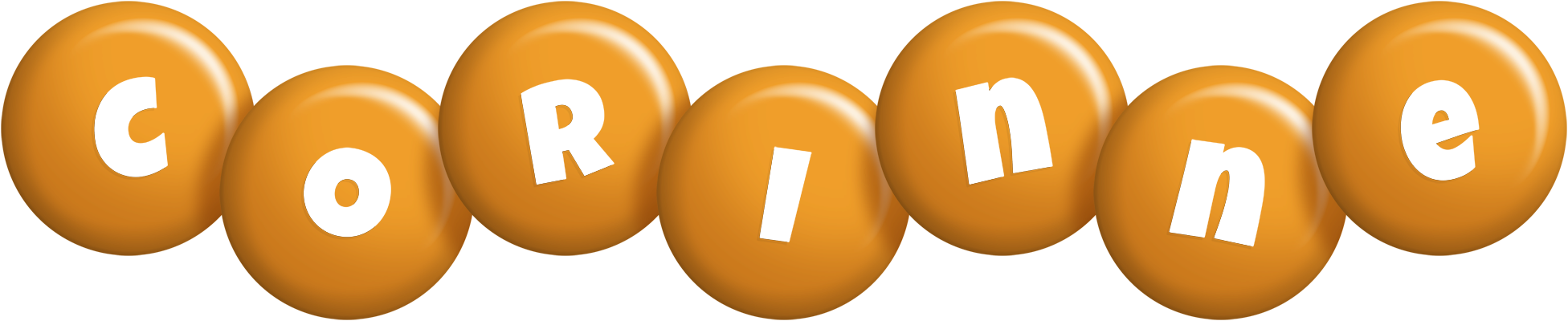 Corinne candy-orange logo