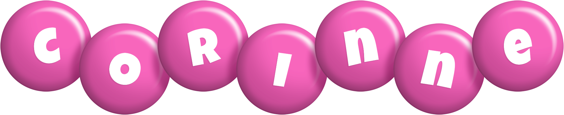 Corinne candy-pink logo