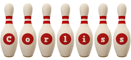 Corliss bowling-pin logo