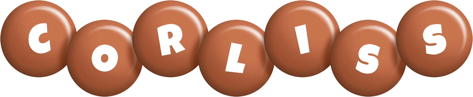 Corliss candy-brown logo