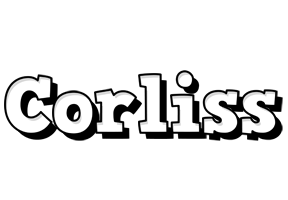 Corliss snowing logo