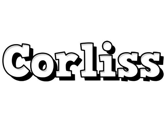 Corliss snowing logo