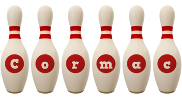 Cormac bowling-pin logo