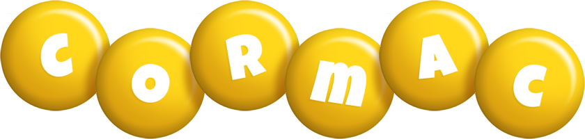 Cormac candy-yellow logo