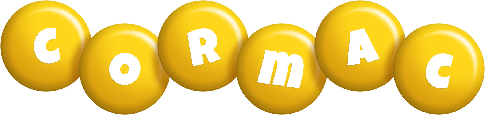 Cormac candy-yellow logo