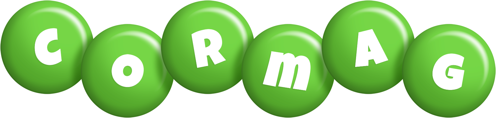 Cormag candy-green logo