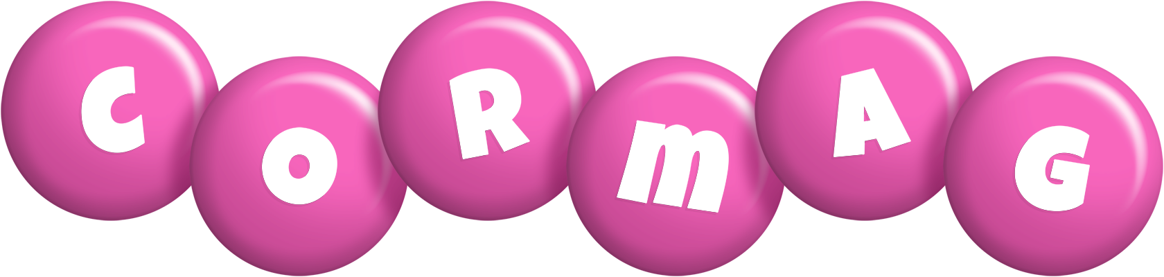 Cormag candy-pink logo