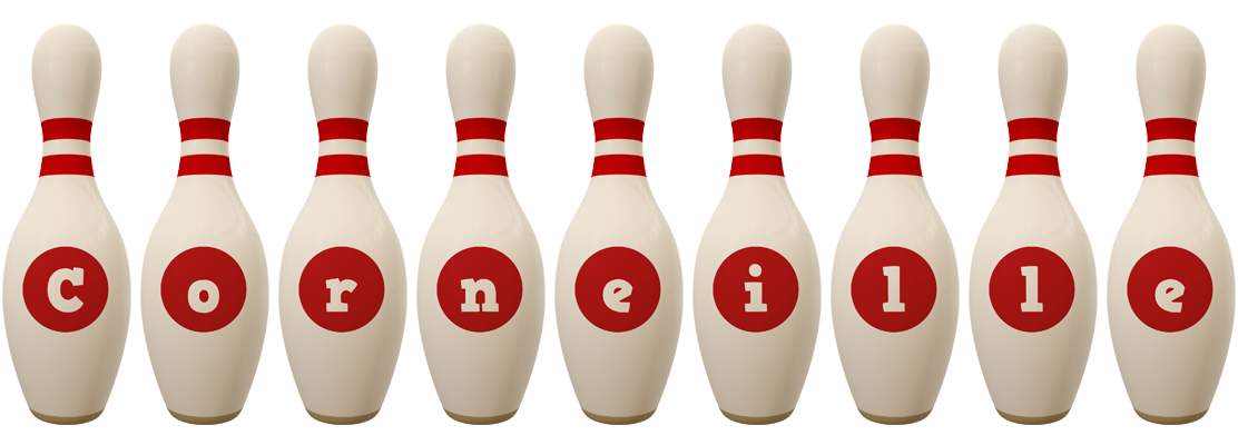 Corneille bowling-pin logo