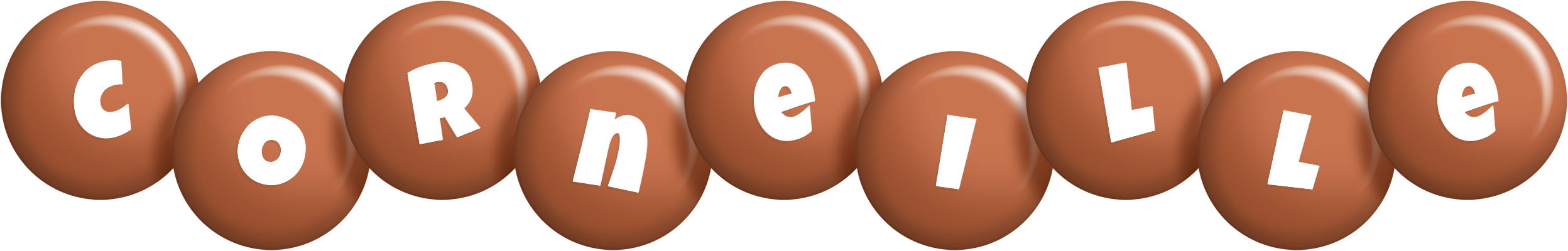 Corneille candy-brown logo