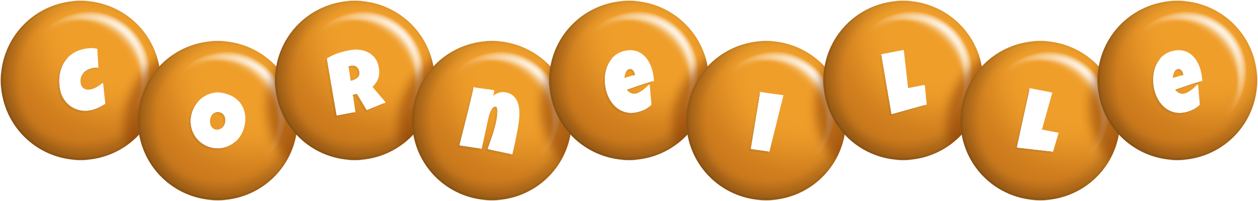 Corneille candy-orange logo