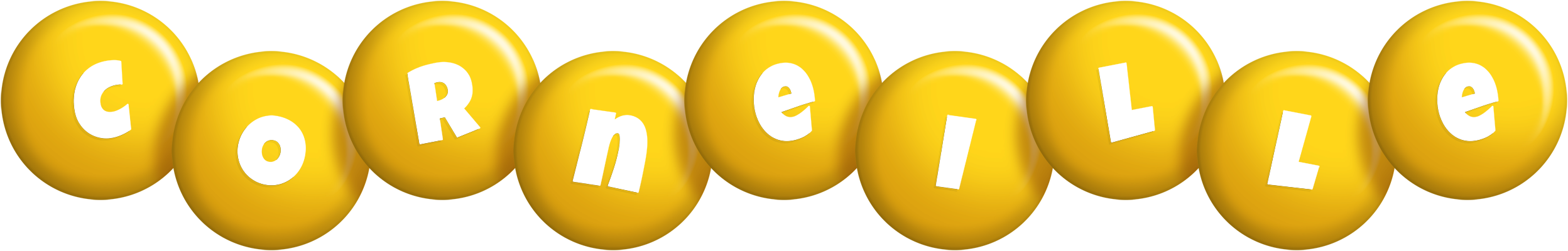 Corneille candy-yellow logo