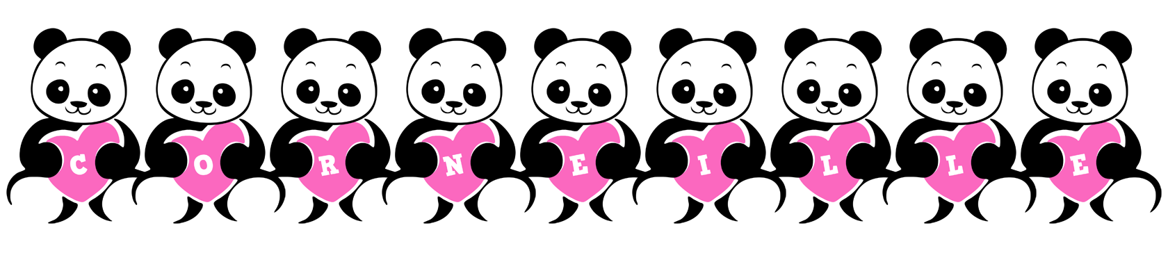 Corneille love-panda logo