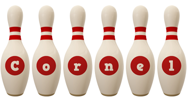 Cornel bowling-pin logo
