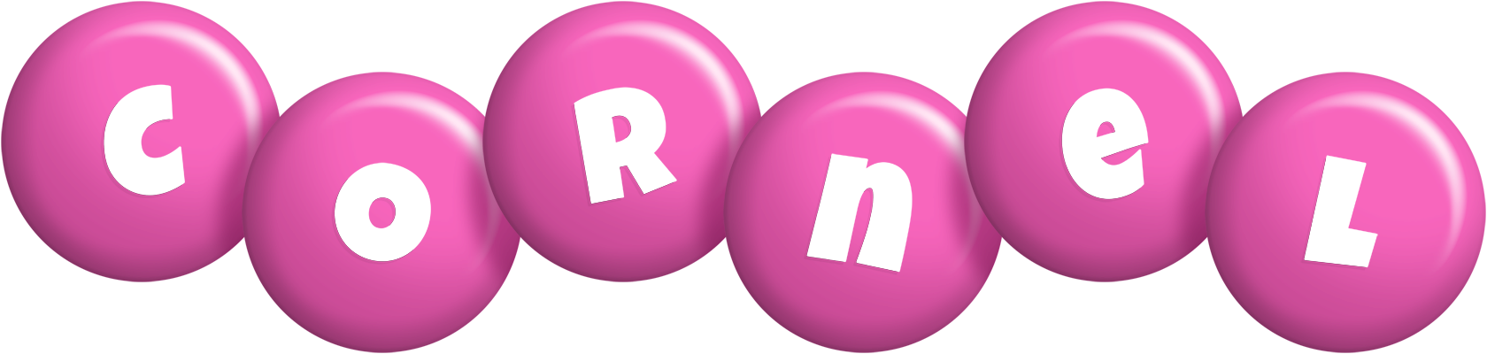 Cornel candy-pink logo