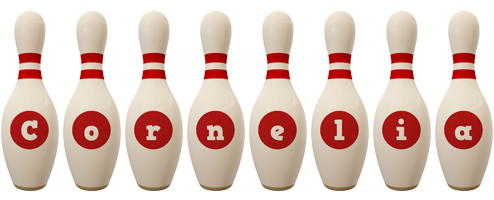 Cornelia bowling-pin logo