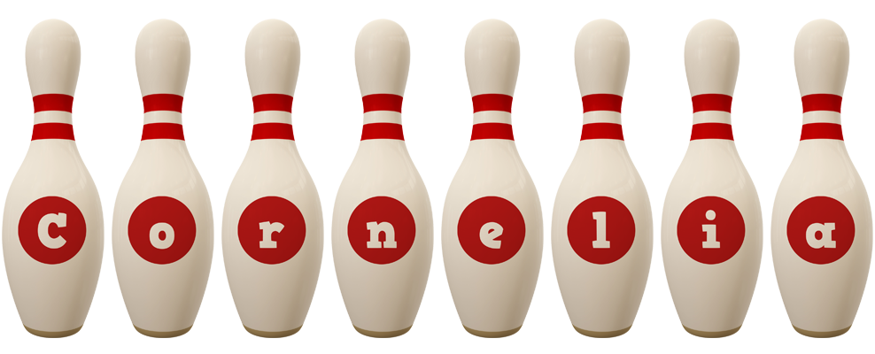 Cornelia bowling-pin logo