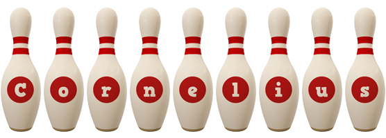 Cornelius bowling-pin logo