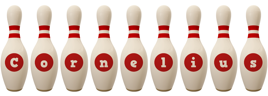 Cornelius bowling-pin logo