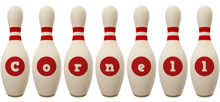 Cornell bowling-pin logo