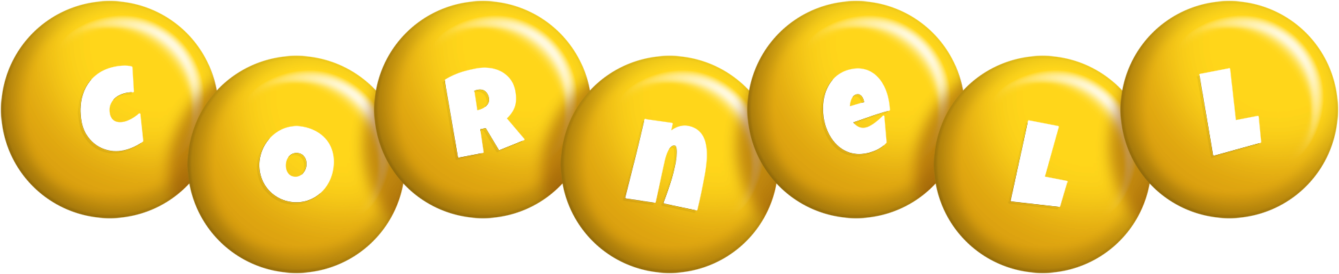 Cornell candy-yellow logo