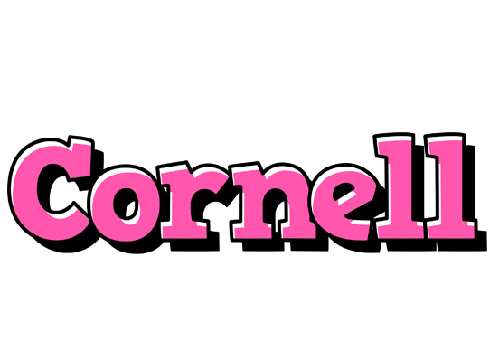 Cornell girlish logo