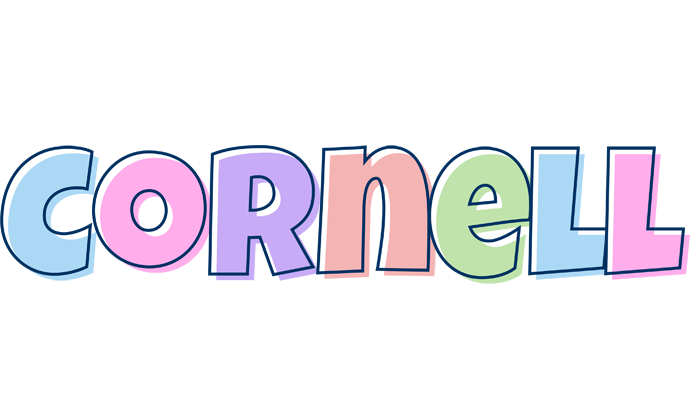 Cornell pastel logo
