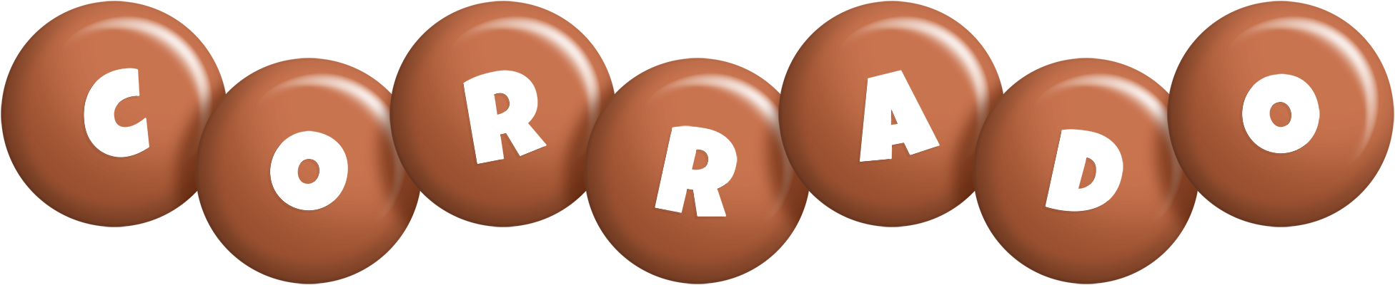 Corrado candy-brown logo