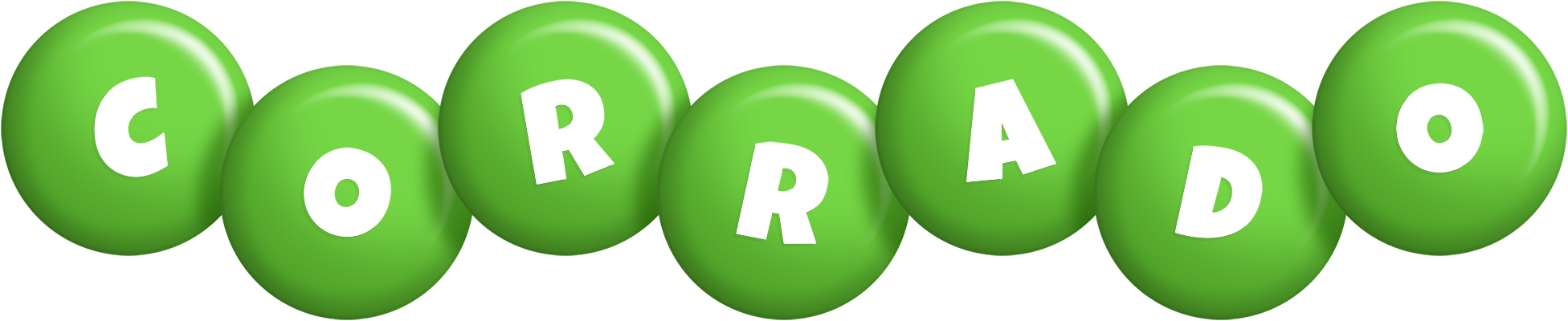 Corrado candy-green logo