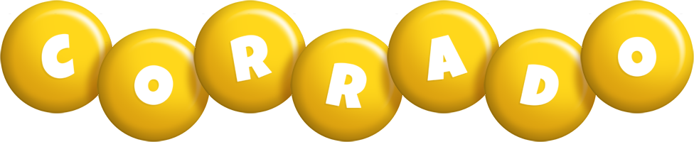 Corrado candy-yellow logo