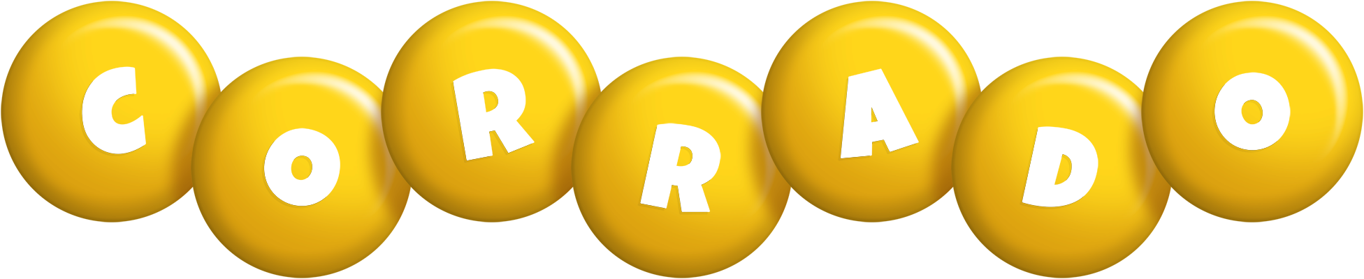 Corrado candy-yellow logo