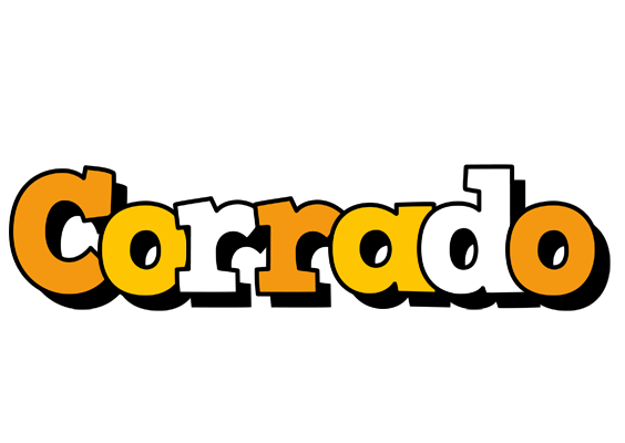 Corrado cartoon logo