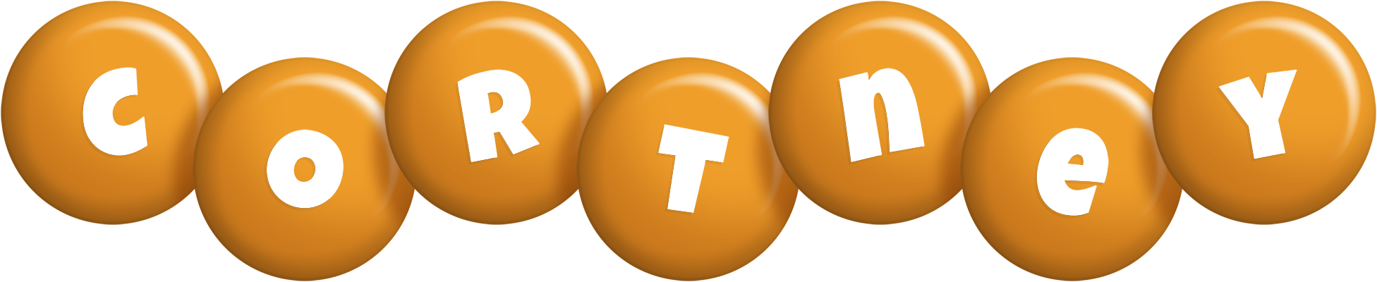 Cortney candy-orange logo