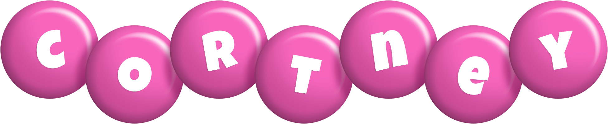 Cortney candy-pink logo