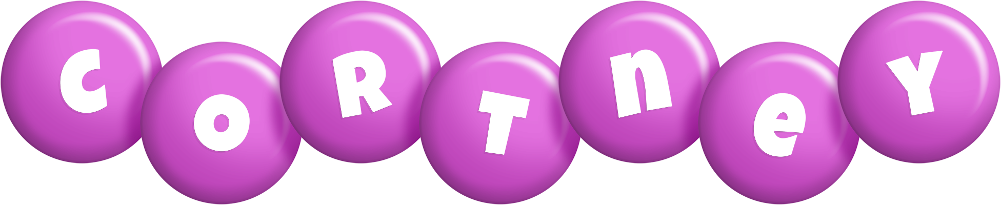 Cortney candy-purple logo