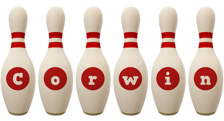 Corwin bowling-pin logo