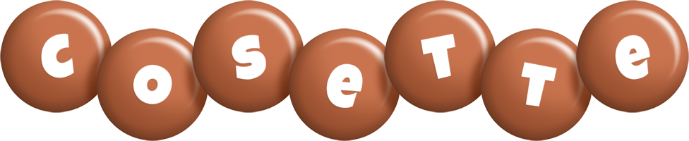 Cosette candy-brown logo