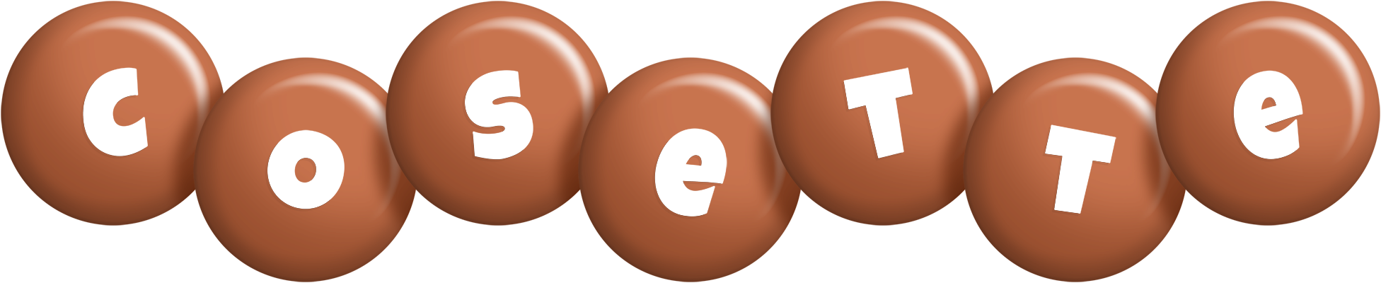 Cosette candy-brown logo