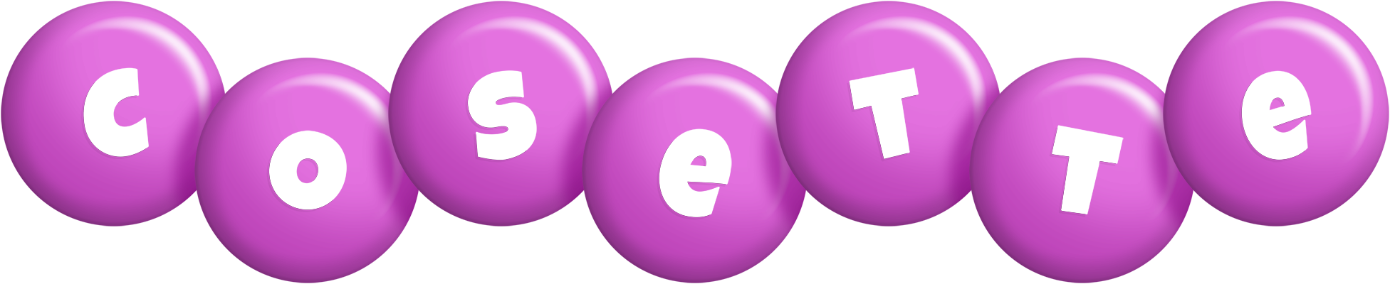 Cosette candy-purple logo