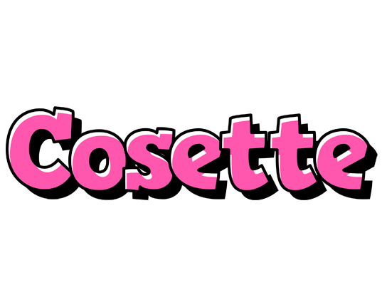 Cosette girlish logo