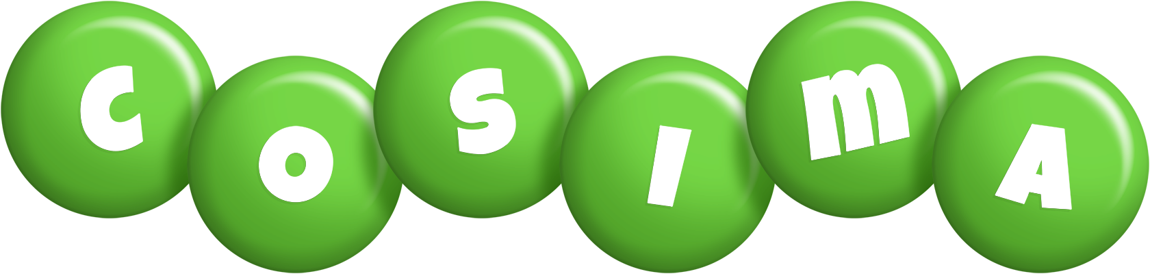 Cosima candy-green logo