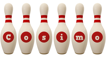 Cosimo bowling-pin logo