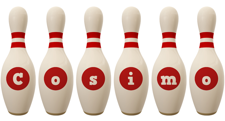 Cosimo bowling-pin logo