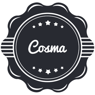 Cosma badge logo