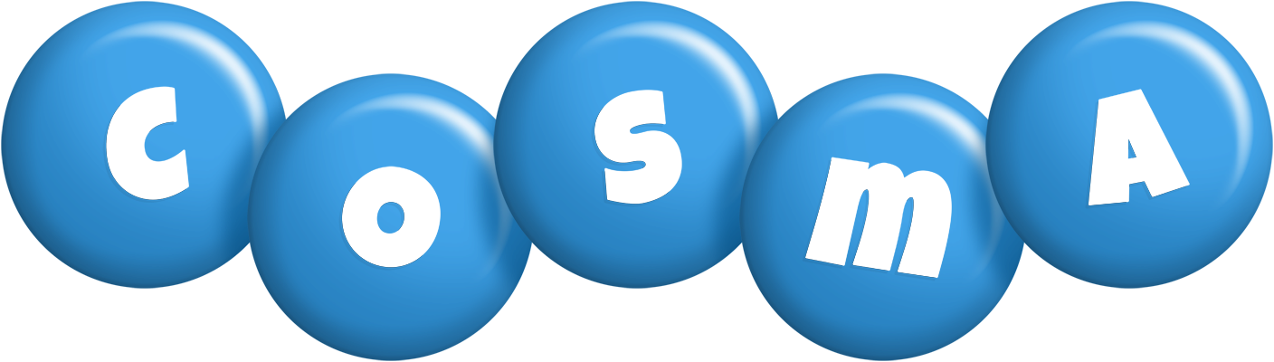 Cosma candy-blue logo