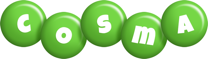 Cosma candy-green logo