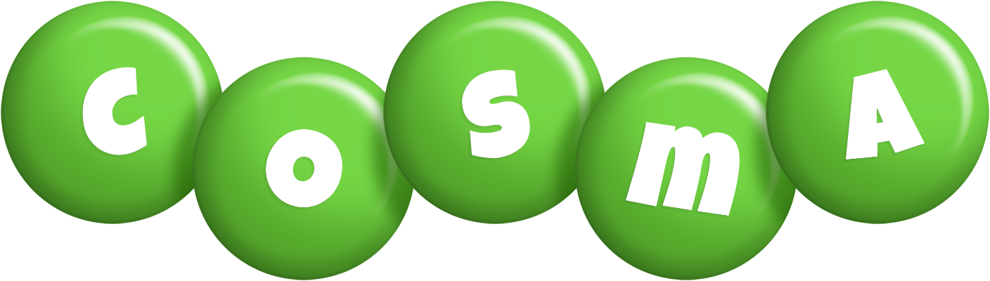 Cosma candy-green logo