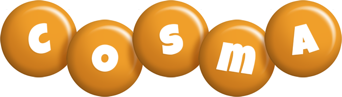 Cosma candy-orange logo